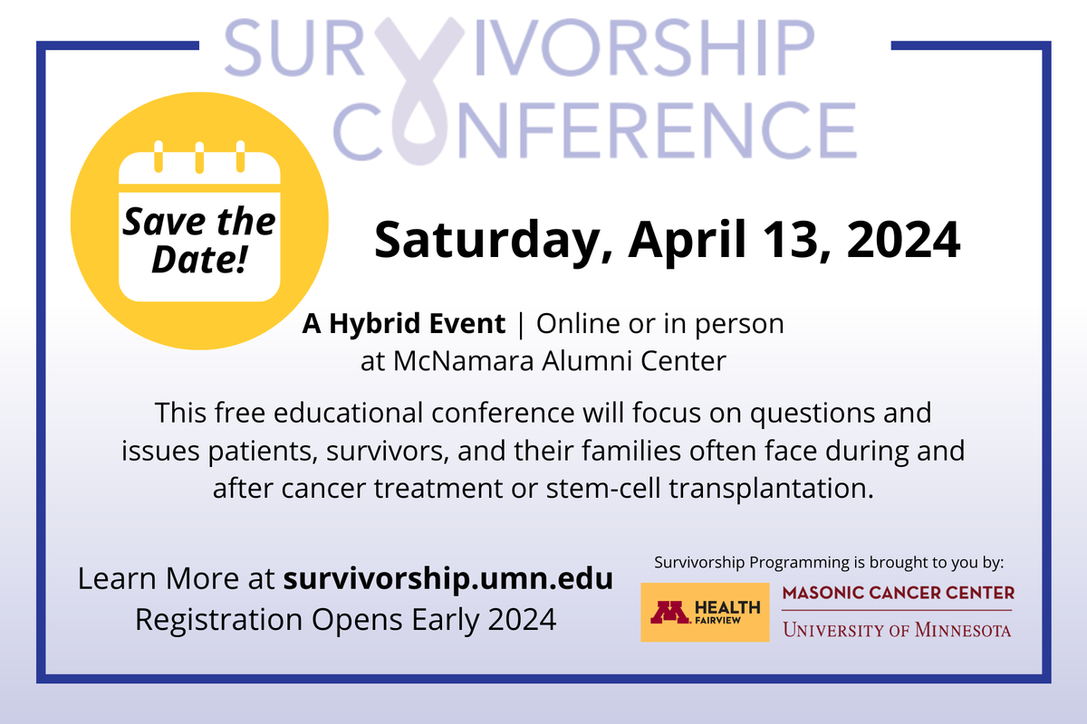Survivorship Conference Save the Date
