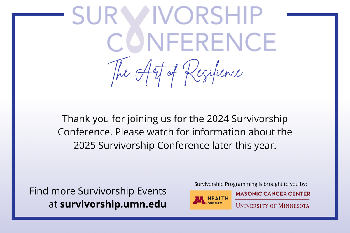 Survivorship Conference Thank You